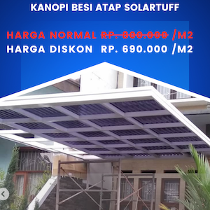 kanopi besi atap sollartuff