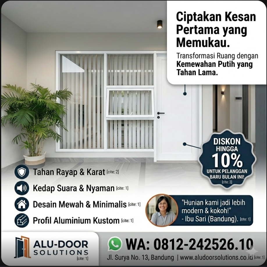 Gambar 4 pintu aluminium sliding minimalis
