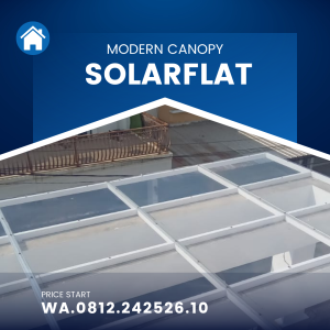 Harga kanopi solar plat transparan elegan dan mewah