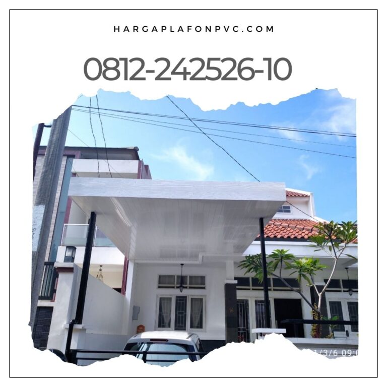 Detail talang air tersembunyi kanopi kordoba